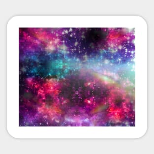 Rainbow Space Texture Sticker